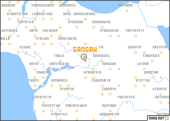 map of Gangaw