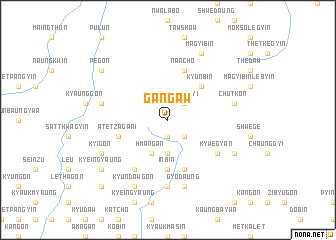 map of Gangaw