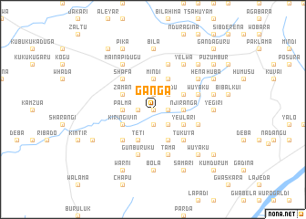 map of Ganga