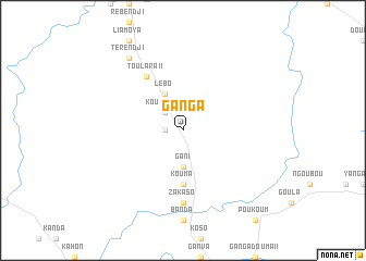 map of Ganga