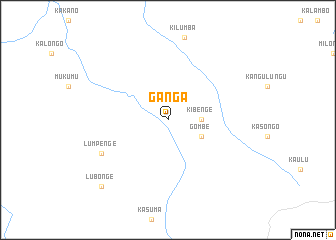 map of Ganga