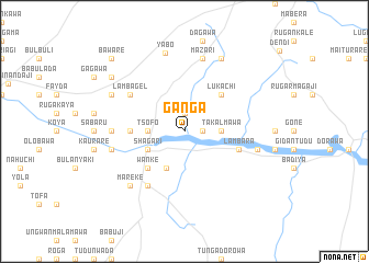 map of Ganga