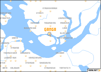 map of Ganga