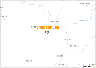 map of Gangbapleu