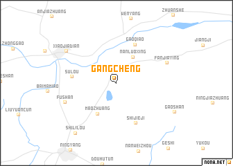 map of Gangcheng