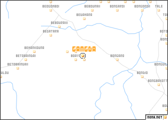 map of Gangda