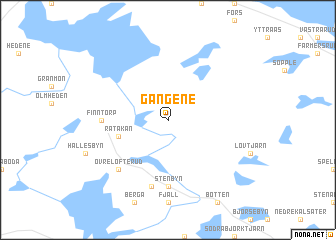 map of Gängene