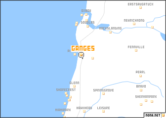 map of Ganges