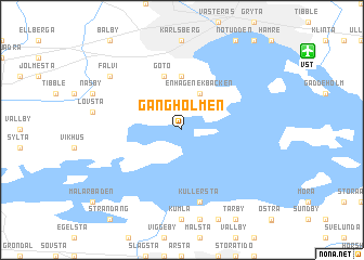 map of Gångholmen