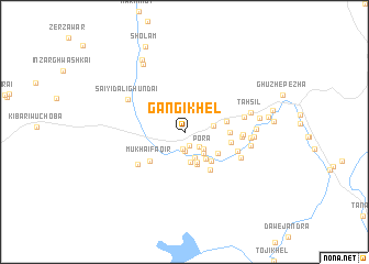 map of Gangi Khel