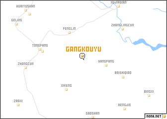 map of Gangkouyu