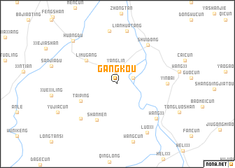 map of Gangkou