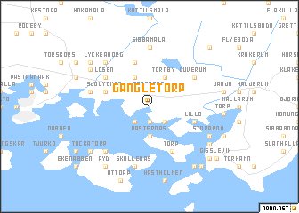 map of Gängletorp