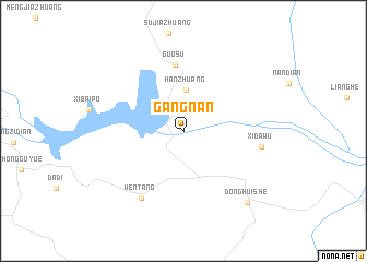 map of Gangnan