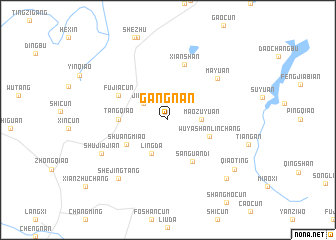 map of Gangnan