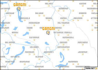 map of Gāngni