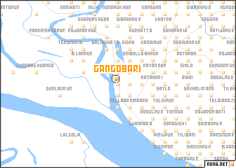 map of Gāngobāri