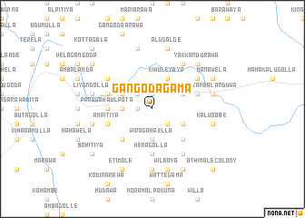 map of Gangodagama