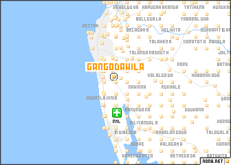 map of Gangodawila