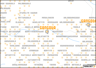 map of Gangoda