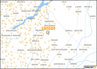 map of Gangor