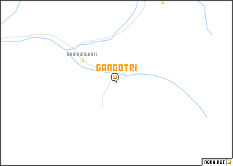 map of Gangotri