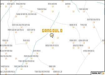map of Gangoulo