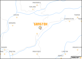 map of Gangtok