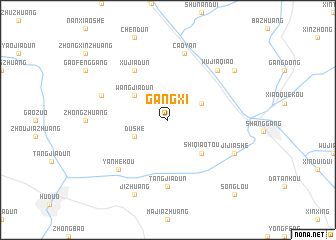 map of Gangxi