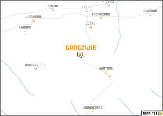 map of Gangzijie