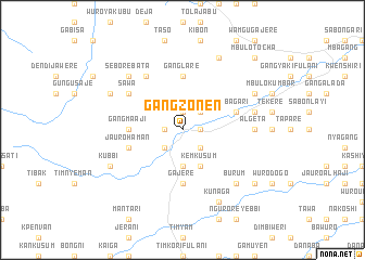 map of Gangzonen