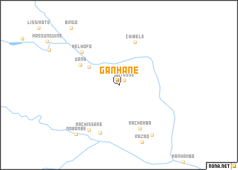 map of Ganhane