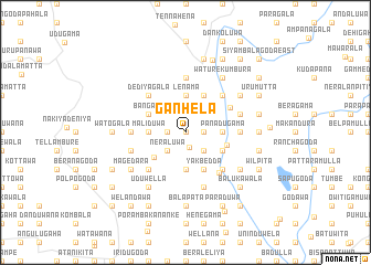 map of Ganhela