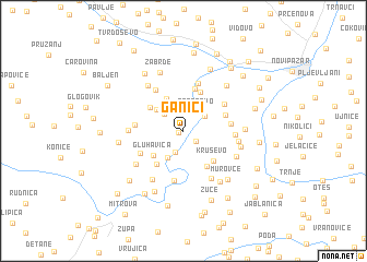 map of Ganići