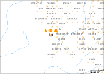 map of Ganiju