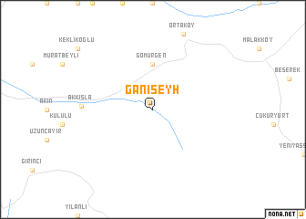 map of Ganişeyh