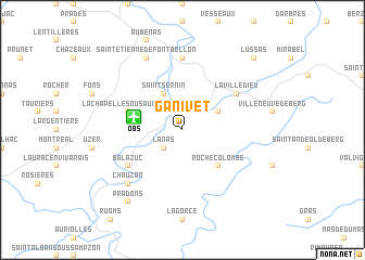 map of Ganivet