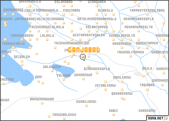 map of Ganjābād