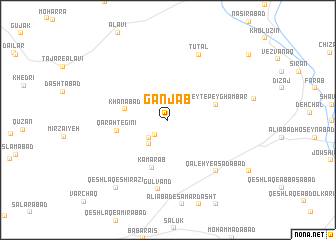 map of Ganj Āb