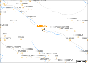 map of Ganj‘alī