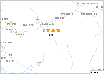 map of Ganjdān