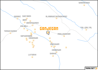 map of Ganjegān