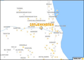 map of Ganjeh Khāneh