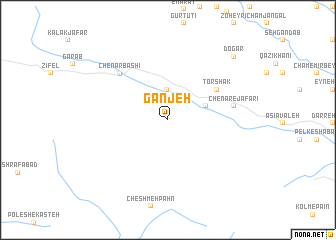 map of Ganjeh