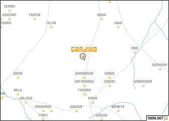 map of Ganjiwo