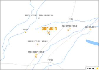 map of Ganjkīn