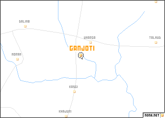 map of Ganjoti