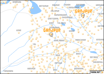 map of Ganjpur