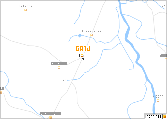 map of Ganj