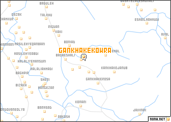 map of Gankhak-e Kowrā